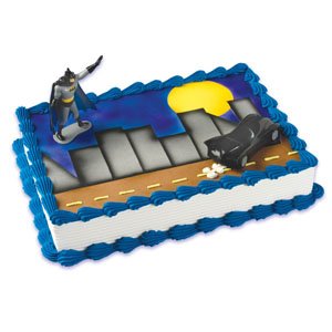  Batman Batmobile Party Cake Topper Set