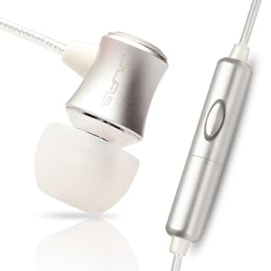 Atomic Earphones Microphone Blackberry Titanium