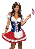Sexy Adult American Girl Patriotic July 4th Costume