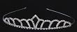 Quinceanera Tiara - Silver Toned - 1 and 1/2in.