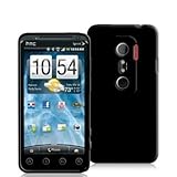 Black TPU Candy Rubber Flexi Skin Case Cover for For Sprint HTC EVO 3D New