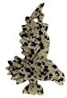 Flying Eagle Pendant - Dalmation Jasper - 45X67mm - 3mm Hole