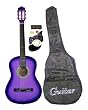 38 PURPLE Acoustic Guitar Starter Package (Guitar, Gig Bag, Strap, Pick, Free eBook and Mini Rubber Guitar & Pick)