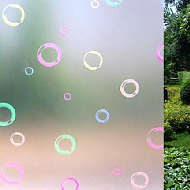 Classic Colorful Bubbles Frosted Window Film