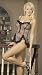 1st Fantasies Magic Silk Twisted Lace Babydoll Doll Animal Print Set