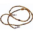 Eyeglass Leash with Beads in Brown Tones