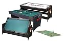 Fat Cat Pockey 7ft Black 3-in-1 Air Hockey, Billiards, and Table Tennis Table