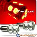 2 NEW! HPR 13 LED RED PARK/TURN SIGNAL BULBS 1157 2057