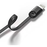 iPhone Cable , IMKEY&reg; Apple MFi Certified 6.5 Feet Tangle-Free Lightning to USB Cable for iPhone 6S / 6 Plus, iPhone 5S 5C 5, iPad Air, iPad Mini, iPad Pro, iPad 4th, iPod - (Black)