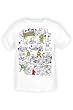 TMNT Teenage Mutant Ninja Turtles Map Men's Tee, White