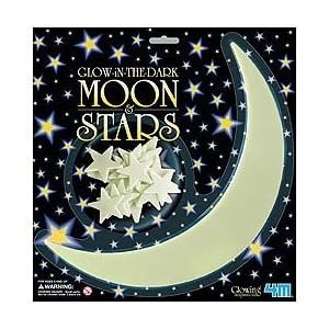 GLOW IN THE DARK MOON AND STARS