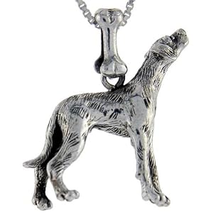 Sterling Silver Dalmatian Dog Pendant