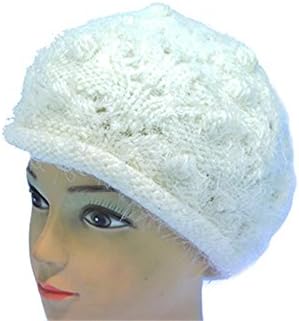 Fashion Women's Slouchy Fleece Lined Wool Knitted Winter Beanie Hat (White)