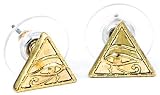 Eye of Horus Gold Tone Stud Earrings Wiccan Wica Pagan Religious Women's Jewelry