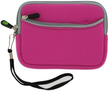 Durable Neoprene Sleeve Carrying Case for 2.5" Seagate FreeAgent Go 80gb 120gb 160gb 250gb, MAGENTA