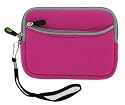 Durable Neoprene Sleeve Carrying Case for 2.5" Seagate FreeAgent Go 80gb 120gb 160gb 250gb, MAGENTA