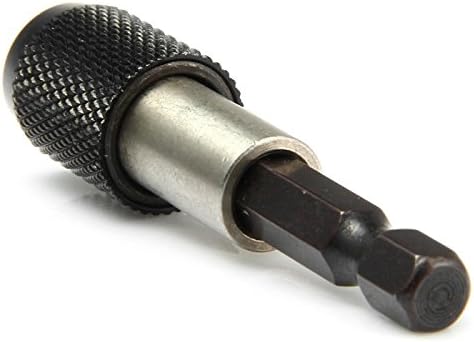 Drillzone 1 / 4 Inch Socket Extension Bar Driver Bit Adapter Hex Shank for Electronic Drill Black