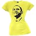 Obama - Silhouette Juniors T-Shirt - Bright Yellow
