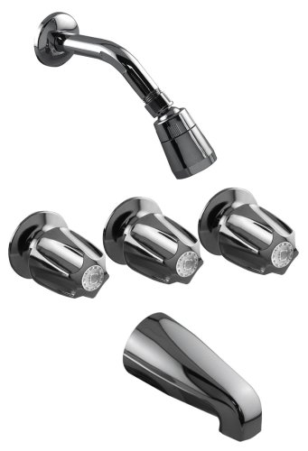 Buy 3 Handle Tub & Shower Set (Everflow Showers, Plumbing, Bathtubs Showers & Saunas, Showers, Modules & Installation Kits)