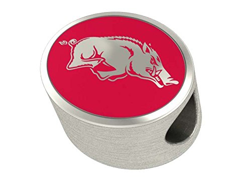 Arkansas Razorbacks Enameled Charms Fit Most European Style Charm Bracelets