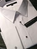 100% Cotton Laydown Collar Tuxedo Shirt Non Pleat From Perry Ellis