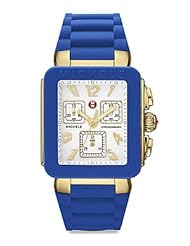 MICHELE Womens MWW06L000022 Park Jelly Bean Analog Display Swiss Quartz Blue Watch