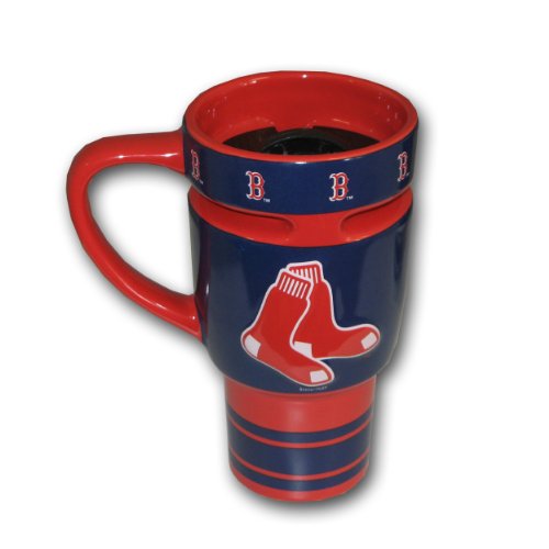 MLB Boston Red Sox Boelter 16 Ounce Sculpted Travel Mug
