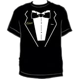 Cursive Tuxedo Adult T-Shirt