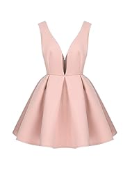 Sexy V-neck Sleeveless Polyester General Print Vintage Illusion Backless Cocktail Skater Dress/Club Dress/Party Dress 