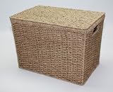 Seagrass Lidded Storage Box - double weave (L)