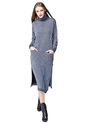 Sweater Long Sleeves Tank Fitted Wool/Knit Cocktail Turtleneck Evening Dress/Party Dress/Jumper/Maxi Dress 