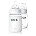 Philips AVENT SCF683/27 Classic Feeding Bottles (Slow Flow, 260 ml, 2-Pack)