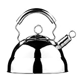 Premier Housewares 2.65 Litre Stainless Steel Whistling Kettle, Mirror Finish, 0.3 mm  from Premier Housewares