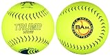 Trump&reg; MP-11-BAM 11 inch USSSA Approved Yellow Leather Softball with Black American Softball Stamp (500 Compression) (Sold in Dozens)