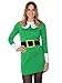 Tipsy Elves Women's Ugly Christmas Sweater - Green Elf Sweater Dress