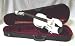 Crystalcello MV450WT 1/2 Size Violin with Carrying Case + Bow + Accessories - White Color