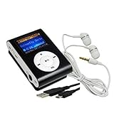 BLACK LCD CLIP 4GB MP3 FLASH MEMORY PLAYER