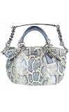 Coach Python Embossed Sophia Convertiable Satchel Hobo Bag Purse Tote 16354