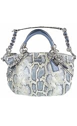 Coach Python Embossed Sophia Convertiable Satchel Hobo Bag Purse Tote 16354