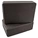 Peace Yoga Foam Exercise Blocks Black [9” x 6” x 3”] (2 pack)