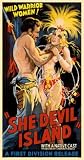 VINTAGE MASTERPRINT POSTER - SHE DEVIL ISLAND MOVIE POSTER