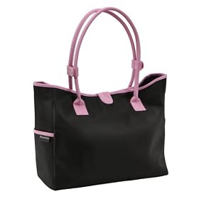 McKenzie Kids Kensington Diaper Bag in Black/Pink