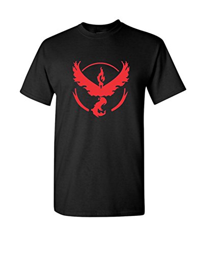 Uink Pokemon Go Team Valor Men's Funny T-shirt Black S