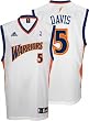 Baron Davis Youth Jersey: adidas White Replica #5 Golden State Warriors Jersey