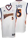 Baron Davis Youth Jersey: adidas White Replica #5 Golden State Warriors Jersey