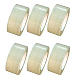 6-Pack Clear Carton Sealing Tape 1.88" x 54.6 yds