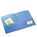 Avery Translucent Two-Pocket Folder, Blue (47811)