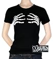 Women`s: The Misfits - Skeleton Hands - Babydoll T-Shirt, M - Black