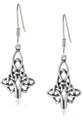 Sterling Silver Celtic Knot Drop Earrings
