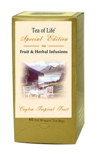 Tea Of Life Special Edition Ceylon Tropical Fruit Herbal Blend Flavor, 40-Count, 2.1-Ounce... by Tea of Life Special Edition
